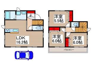 川越市安比奈新田戸建ての物件間取画像